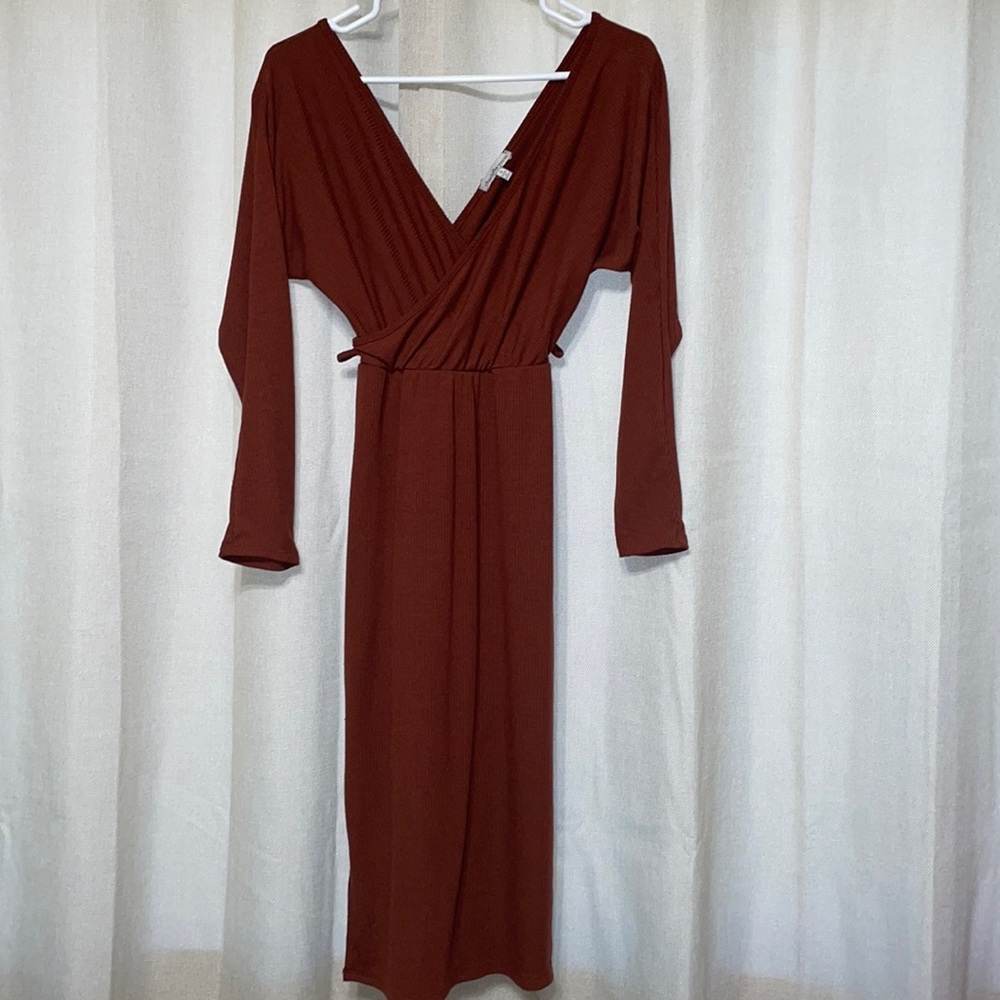 Charolette Russe Burnt Orange Dress